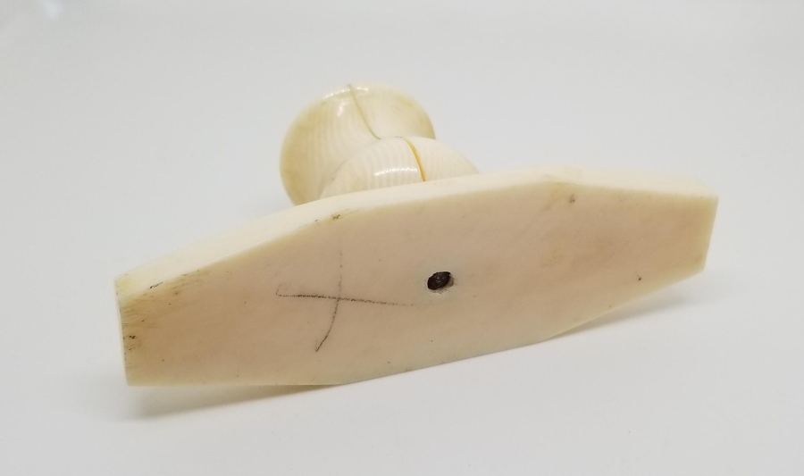 OSMANLI DÖNEMİ LALE FORMLU FİLDİŞİ HATTAT MUMLUĞU