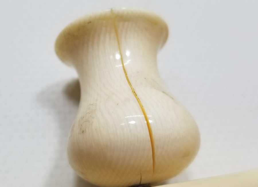 OSMANLI DÖNEMİ LALE FORMLU FİLDİŞİ HATTAT MUMLUĞU