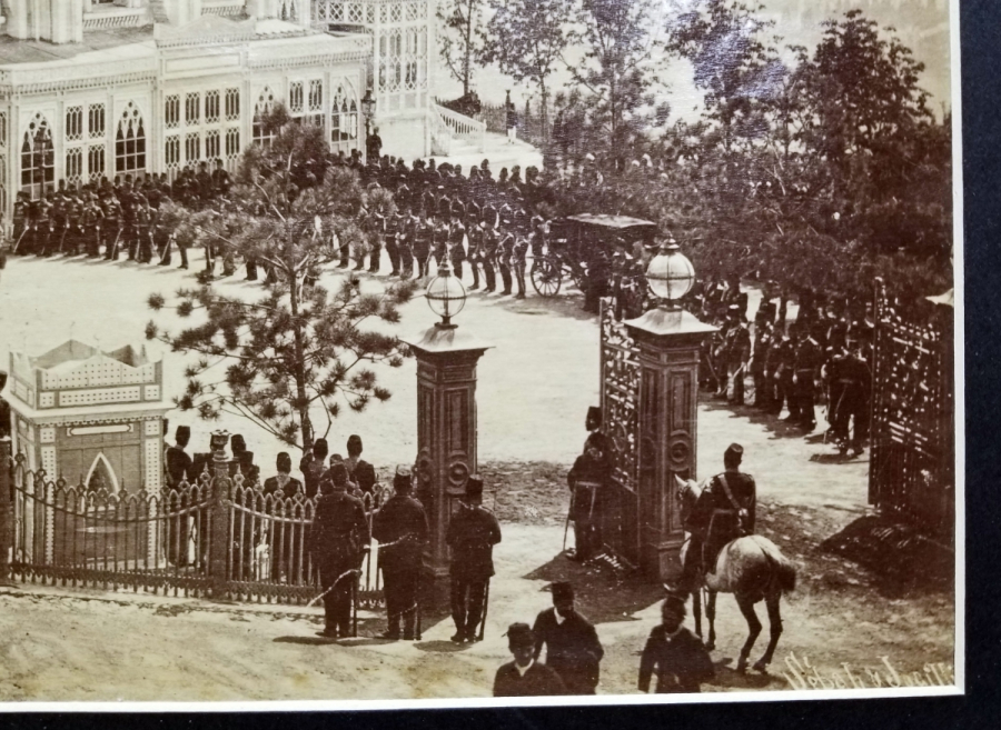 HAMİDİYE CAMİİ'NDE ABDÜLHAMİD HAN'IN CUMA SELAMLIĞI KONULU BÜYÜK BOY NADİR FOTOĞRAF