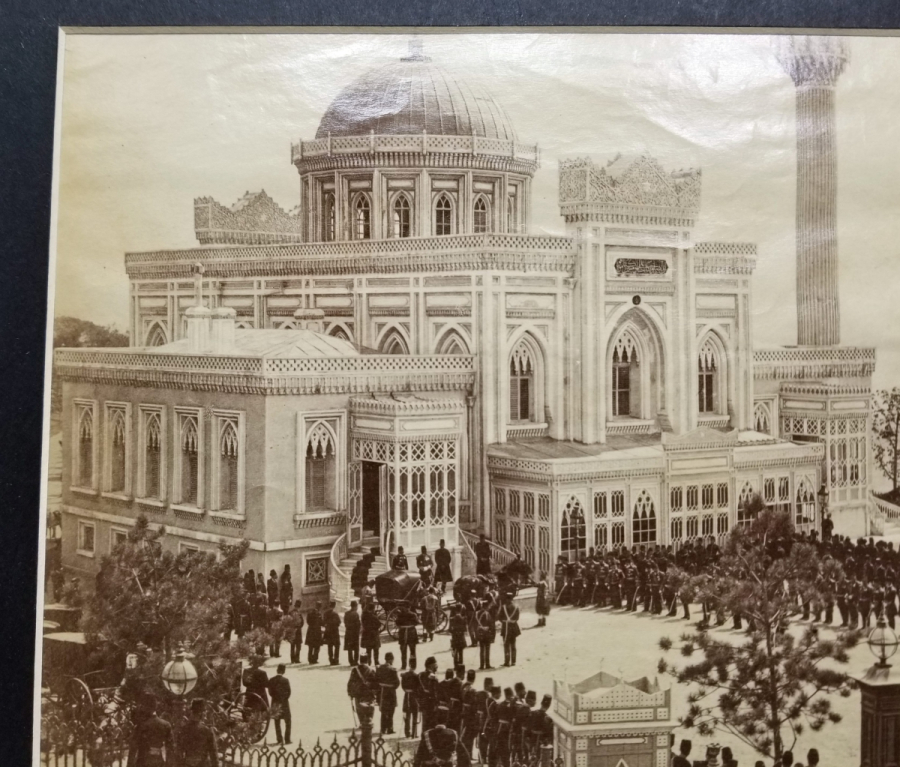 HAMİDİYE CAMİİ'NDE ABDÜLHAMİD HAN'IN CUMA SELAMLIĞI KONULU BÜYÜK BOY NADİR FOTOĞRAF