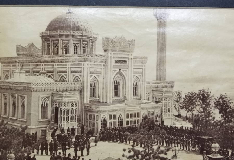 HAMİDİYE CAMİİ'NDE ABDÜLHAMİD HAN'IN CUMA SELAMLIĞI KONULU BÜYÜK BOY NADİR FOTOĞRAF