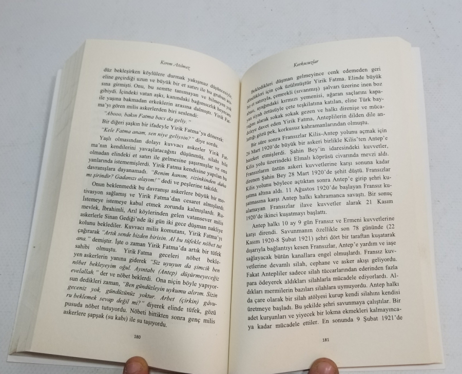 YAZAR KEREM ATILMAZ TARAFINDAN YAZILMIŞ KORKUSUZLAR İSİMLİ KİTAP