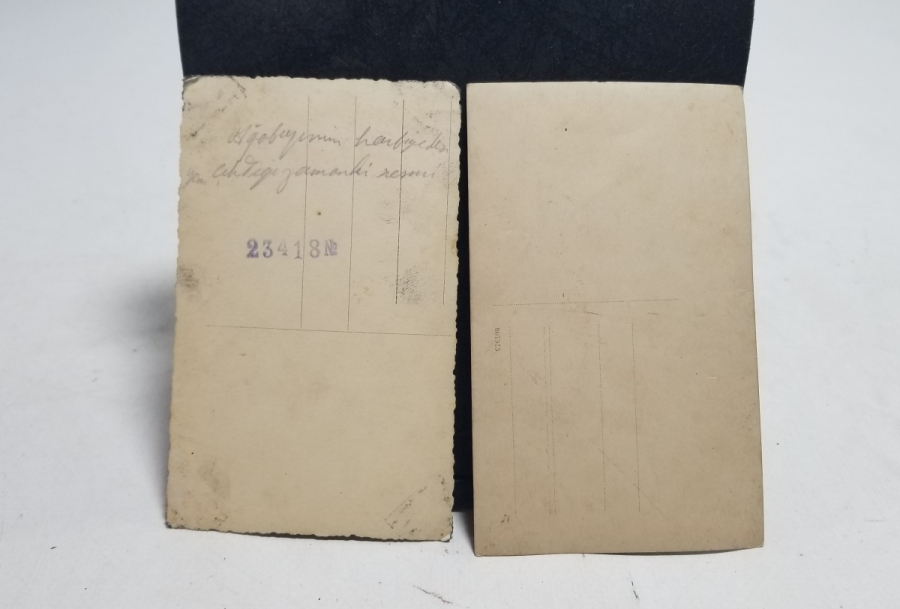 2 ADET ANTİKA SUBAY FOTOĞRAFI