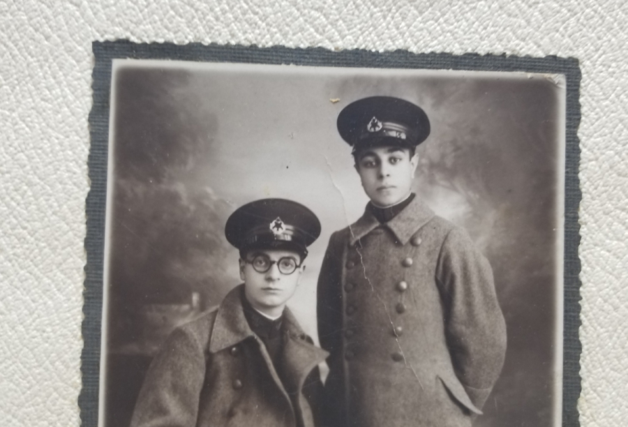 PASPARTUSUNDA ANTİKA SUBAY FOTOĞRAFI