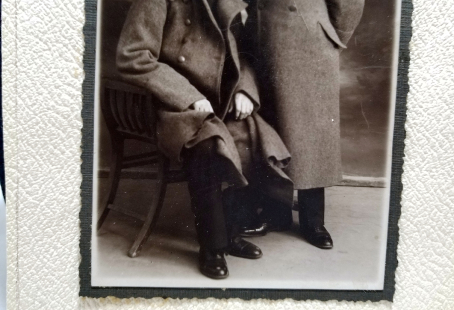 PASPARTUSUNDA ANTİKA SUBAY FOTOĞRAFI