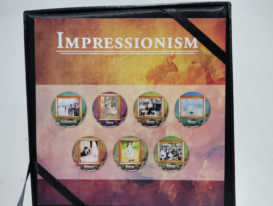 IMPRESSIONISM KONULU ORİJİNAL KUTUSUNDA GÜMÜŞ KAPLAMA HATIRA PARA LOTU