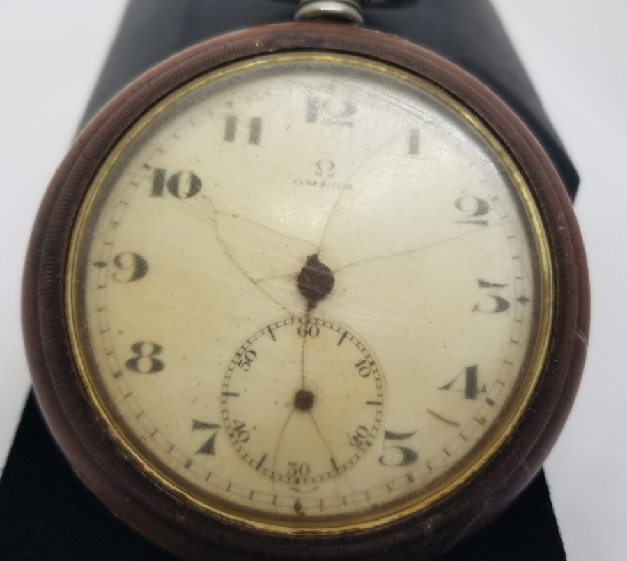 OSMANLI DÖNEMİ ARKASI OSMANLICA YAZILI BÜYÜK BOY OMEGA CEP SAATİ