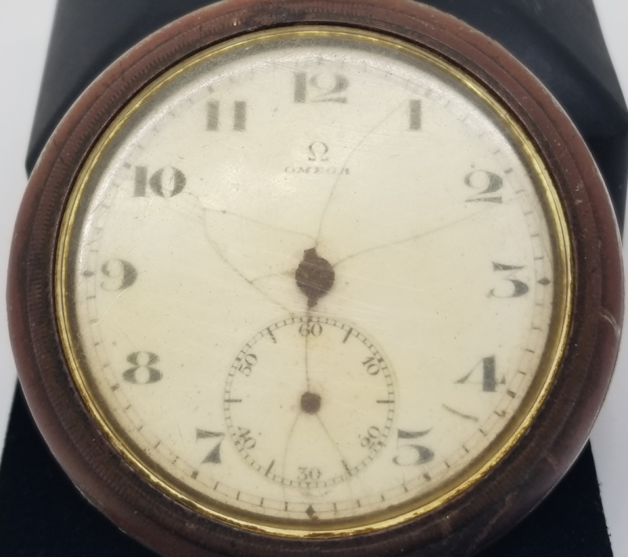 OSMANLI DÖNEMİ ARKASI OSMANLICA YAZILI BÜYÜK BOY OMEGA CEP SAATİ