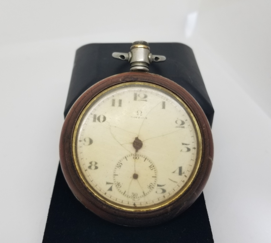 OSMANLI DÖNEMİ ARKASI OSMANLICA YAZILI BÜYÜK BOY OMEGA CEP SAATİ