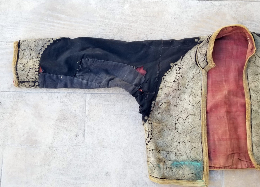 GÜMÜŞ SIRMA İŞÇİLİKLİ OSMANLI DÖNEMİ GELİN CEPKENİ