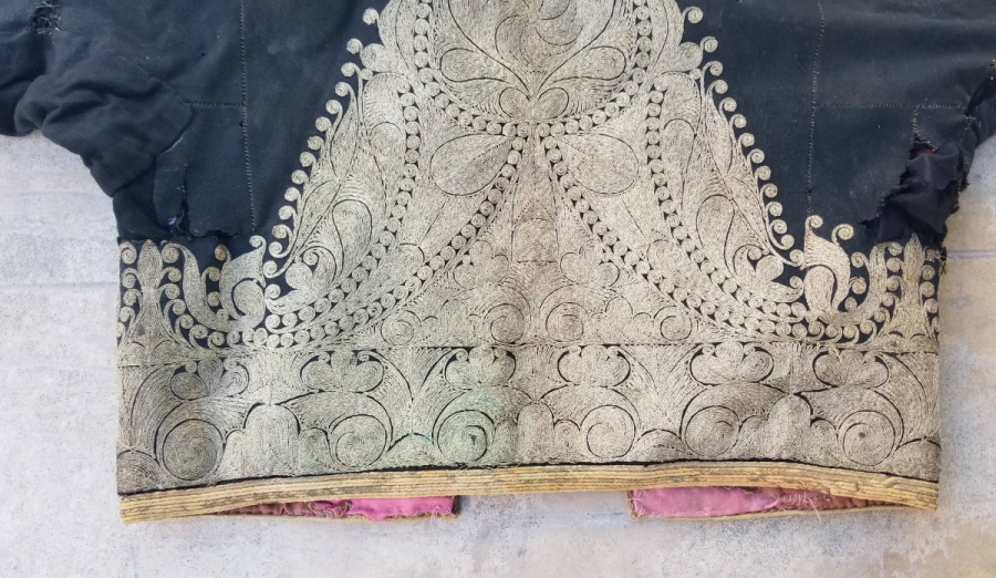 GÜMÜŞ SIRMA İŞÇİLİKLİ OSMANLI DÖNEMİ GELİN CEPKENİ
