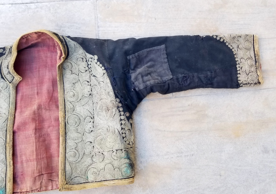 GÜMÜŞ SIRMA İŞÇİLİKLİ OSMANLI DÖNEMİ GELİN CEPKENİ