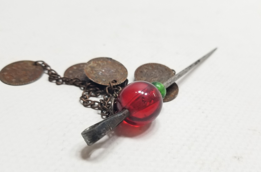 ANTİKA EL YAPIMI BAŞ İĞNESİ