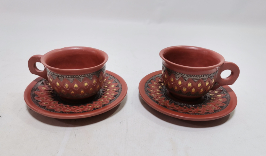 OSMANLI DÖNEMİ ÇOK NADİR USTA DAMGALI ÇİFT TOPHANE KAHVE FİNCANI