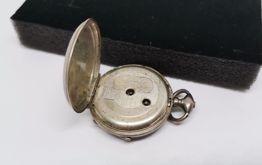 OSMANLI DÖNEMİ GÜMÜŞ KASA ARKADAN KURMALI CEP SAATİ