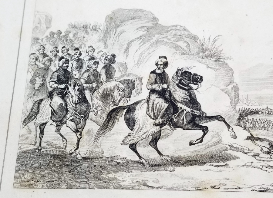 OSMANLI SAVAŞ ALANI GÖRSELLİ OSMANLI DÖNEMİ BASKI GRAVÜR