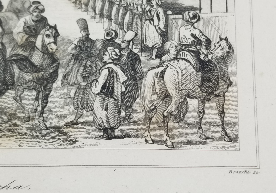 KARADAVUT PAŞA'NIN KAMP KURMASI KONULU OSMANLI DÖNEMİ BASKI GRAVÜR