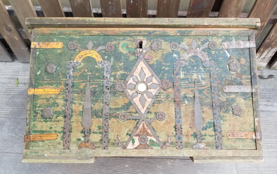 OSMANLI DÖNEMİ NADİR SELVİLİ VE AY YILDIZLI SANDIK