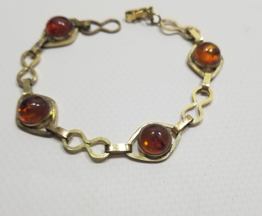 AMERİKAN YAPIMI ÖZEL TASARIM DAMLA KEHRİBAR BİLEKLİK