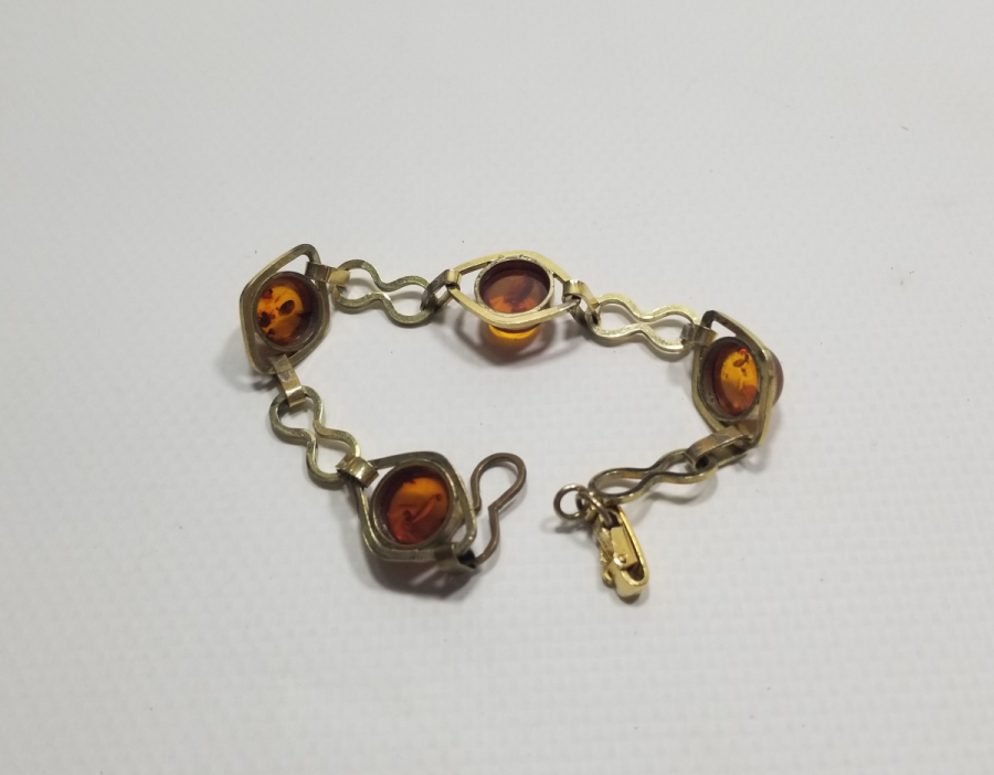 AMERİKAN YAPIMI ÖZEL TASARIM DAMLA KEHRİBAR BİLEKLİK