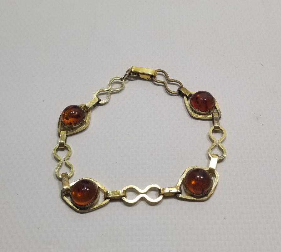 AMERİKAN YAPIMI ÖZEL TASARIM DAMLA KEHRİBAR BİLEKLİK