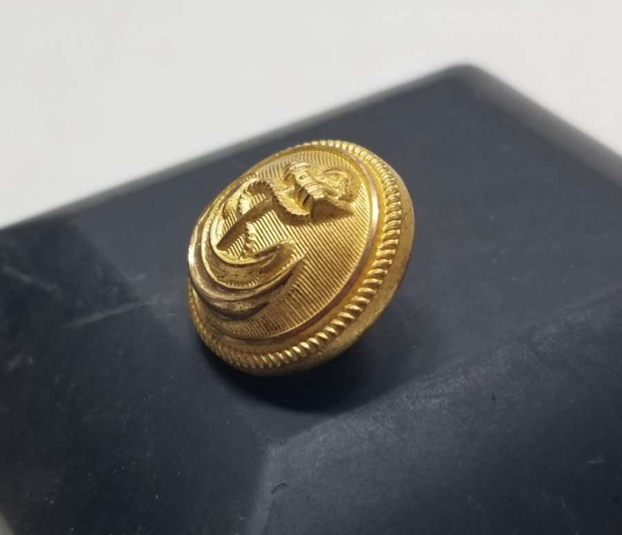 ARKASI OSMANLICA YAZILI OSMANLI DÖNEMİ DENİZCİ SUBAY DÜĞMESİ