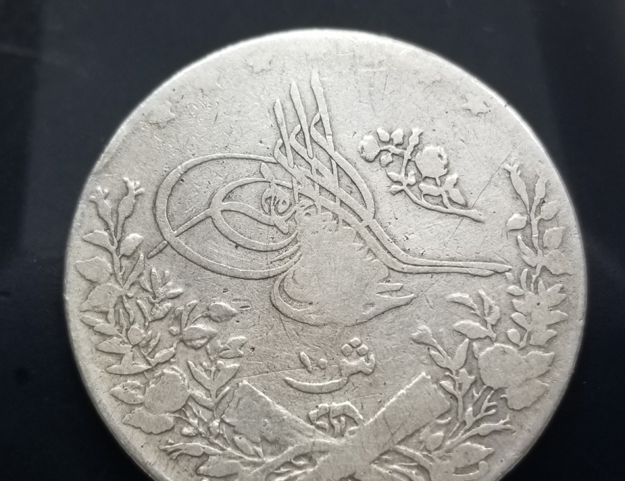 MEHMET REŞAT DÖNEMİ GÜMÜŞ MISIR 10 KURUŞ