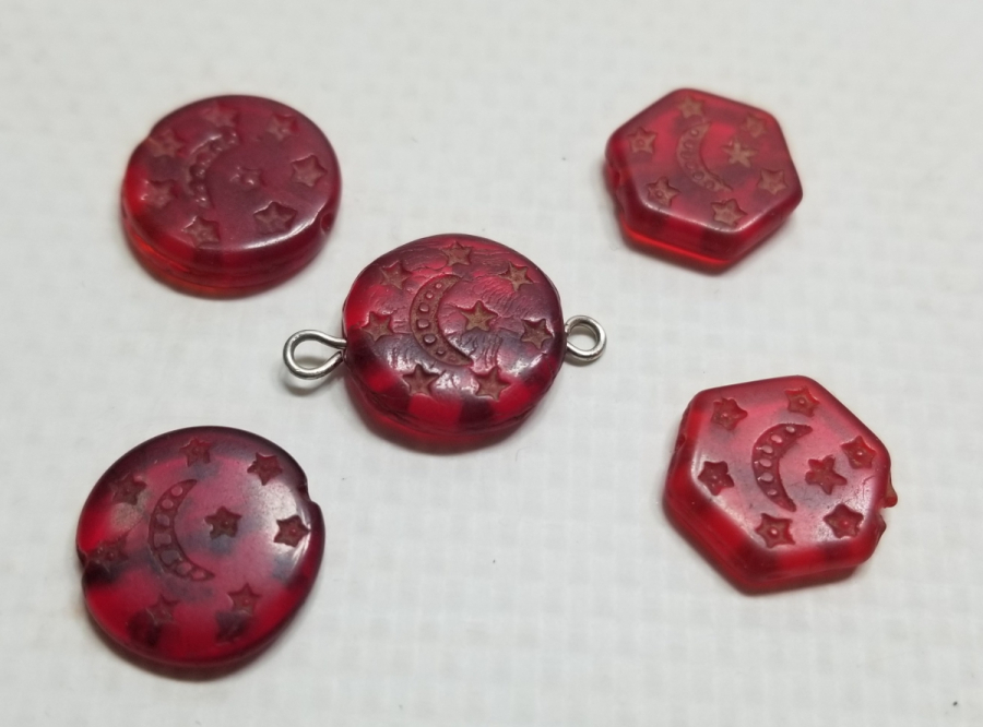 ÜZERLERİ AY YILDIZLI OSMANLI DÖNEMİ TAKI PARÇALARI LOTU