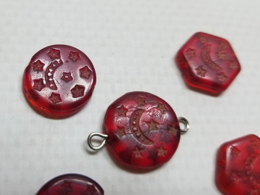 ÜZERLERİ AY YILDIZLI OSMANLI DÖNEMİ TAKI PARÇALARI LOTU