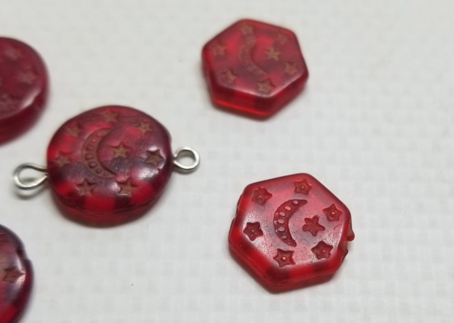 ÜZERLERİ AY YILDIZLI OSMANLI DÖNEMİ TAKI PARÇALARI LOTU