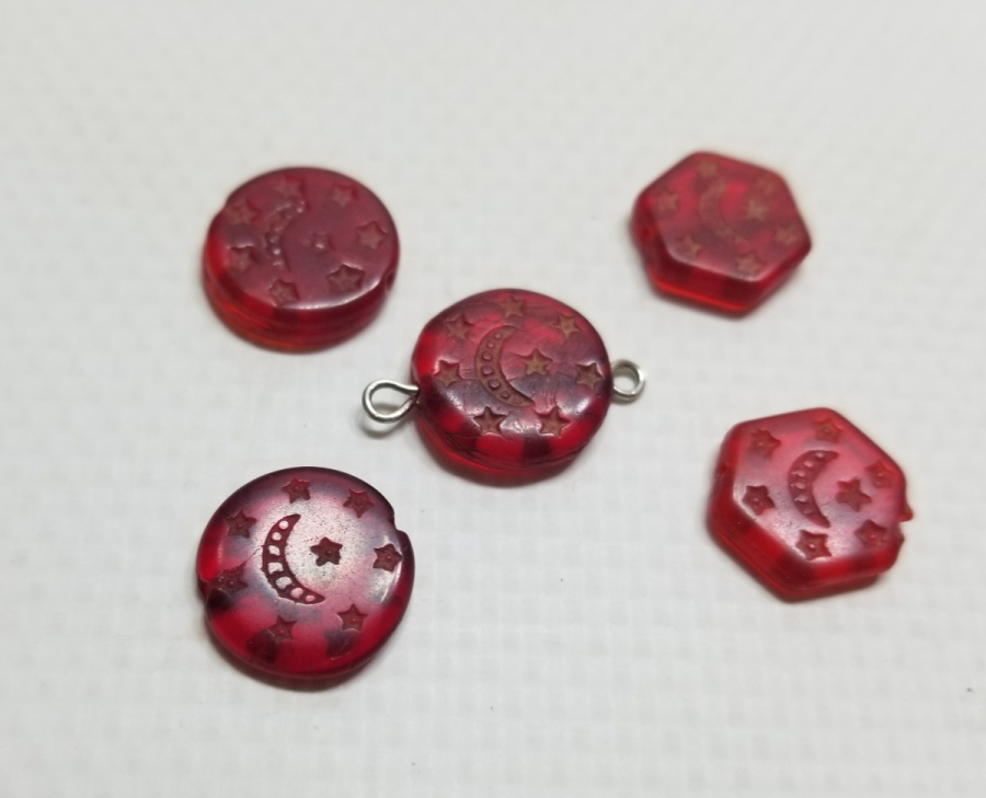 ÜZERLERİ AY YILDIZLI OSMANLI DÖNEMİ TAKI PARÇALARI LOTU