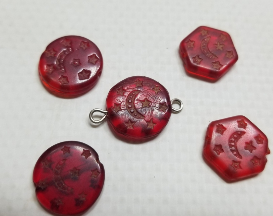 ÜZERLERİ AY YILDIZLI OSMANLI DÖNEMİ TAKI PARÇALARI LOTU