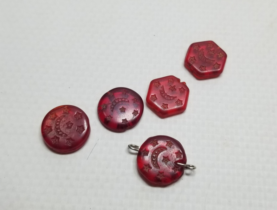 ÜZERLERİ AY YILDIZLI OSMANLI DÖNEMİ TAKI PARÇALARI LOTU