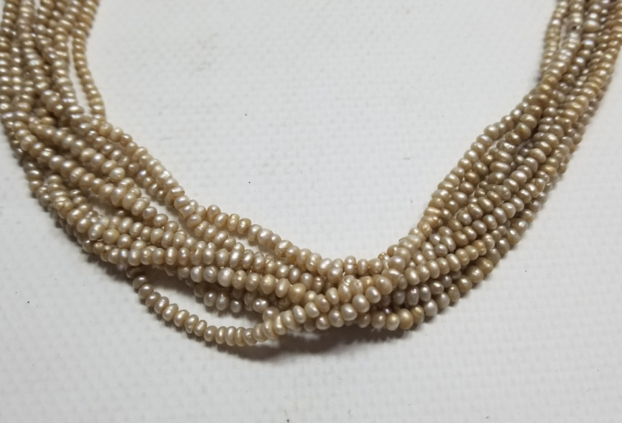 OSMANLI DÖNEMİ BÜYÜK BOY TAM TUR İNCİ GERDANLIK