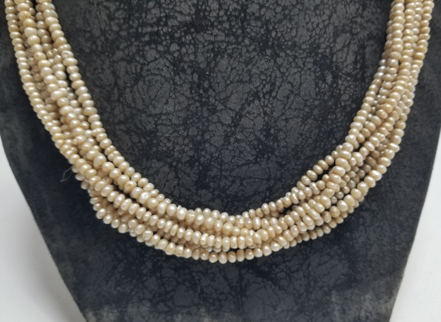 OSMANLI DÖNEMİ BÜYÜK BOY TAM TUR İNCİ GERDANLIK