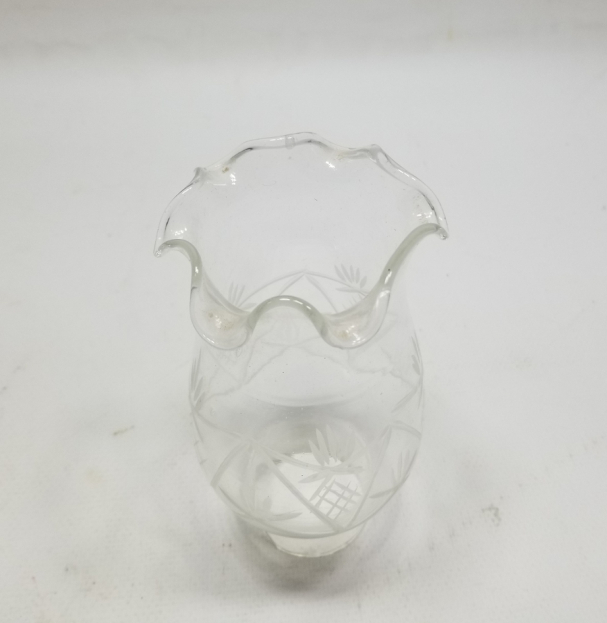 KRİSTAL KESME İŞÇİLİKLİ OSMANLI DÖNEMİ GAZ LAMBASI BACASI