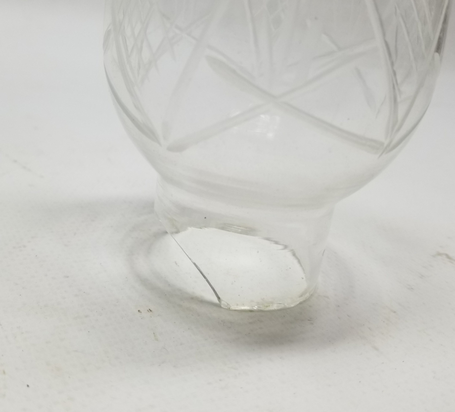 KRİSTAL KESME İŞÇİLİKLİ OSMANLI DÖNEMİ GAZ LAMBASI BACASI