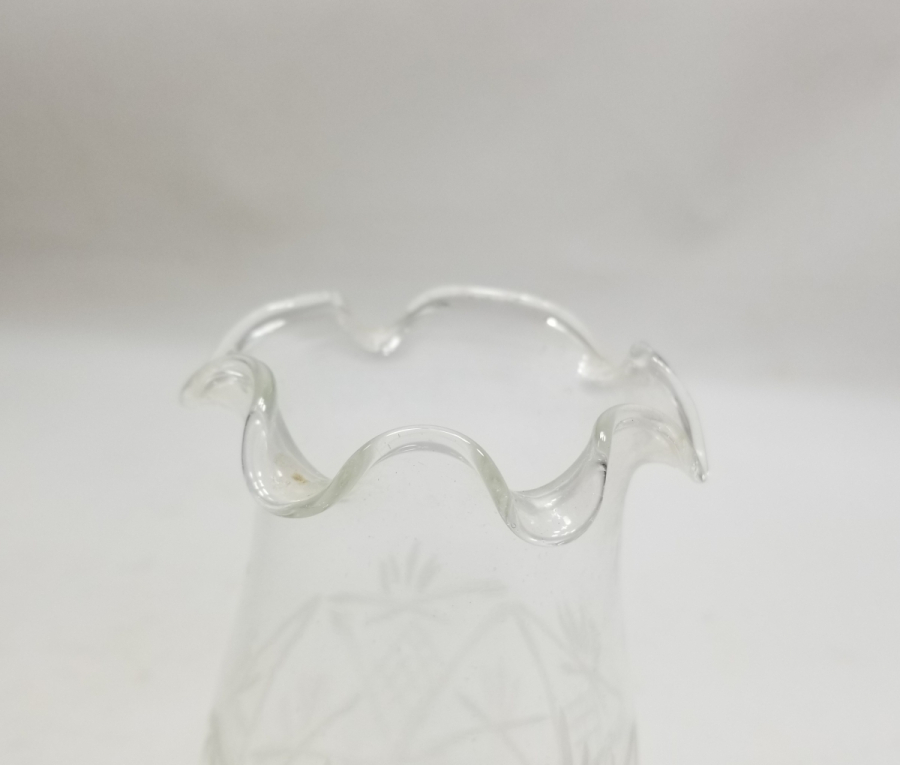 KRİSTAL KESME İŞÇİLİKLİ OSMANLI DÖNEMİ GAZ LAMBASI BACASI