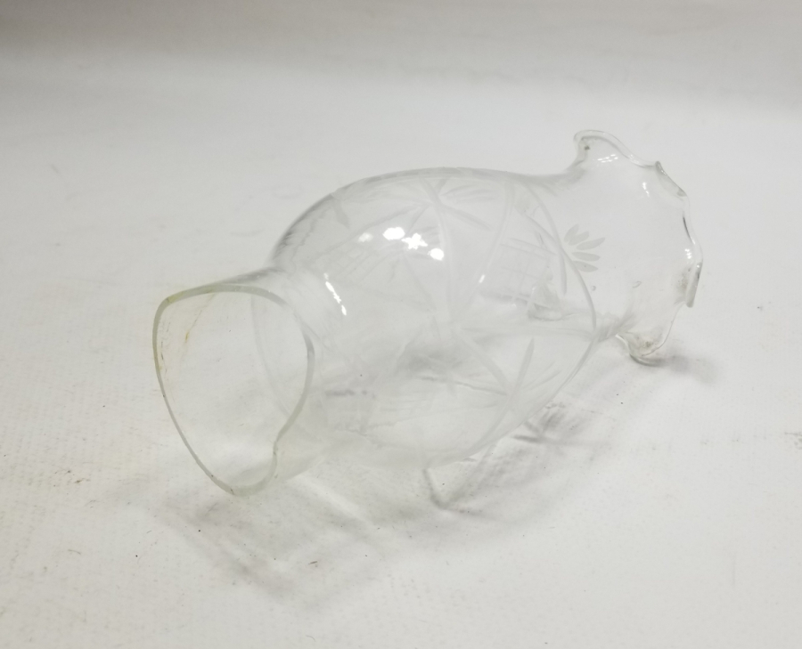 KRİSTAL KESME İŞÇİLİKLİ OSMANLI DÖNEMİ GAZ LAMBASI BACASI