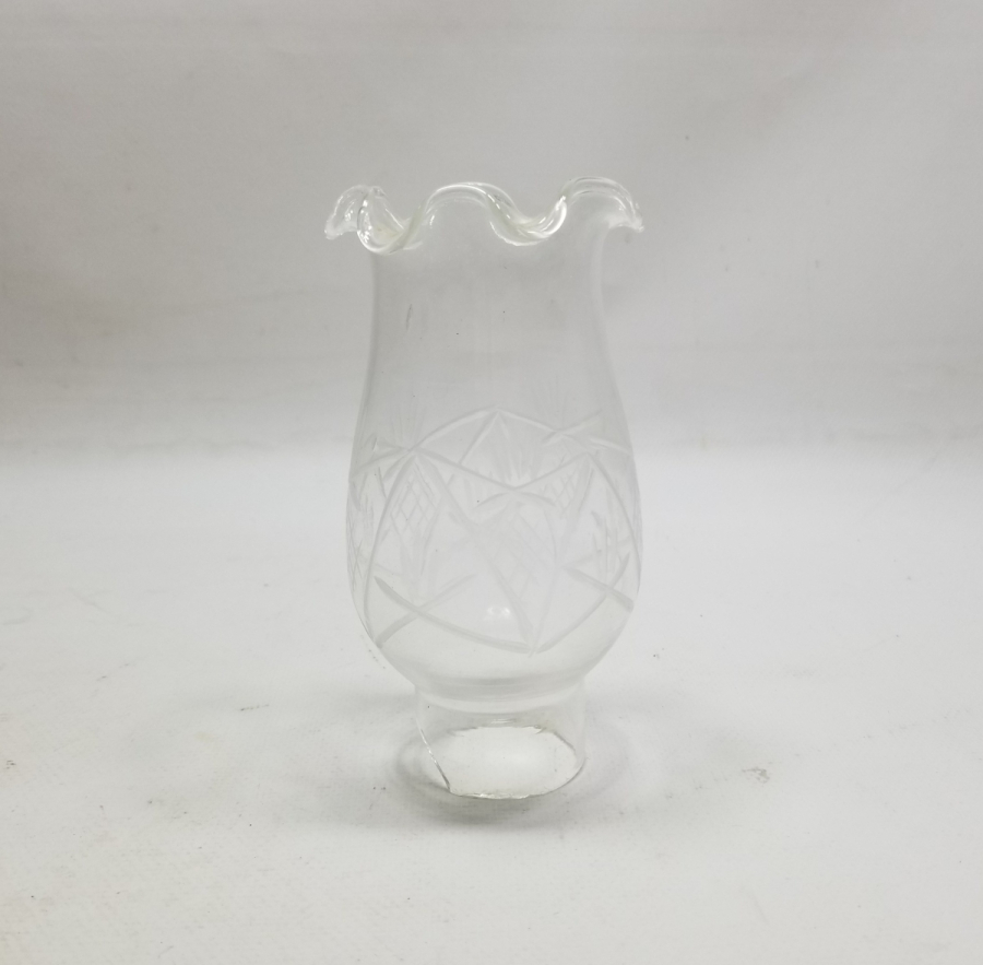 KRİSTAL KESME İŞÇİLİKLİ OSMANLI DÖNEMİ GAZ LAMBASI BACASI