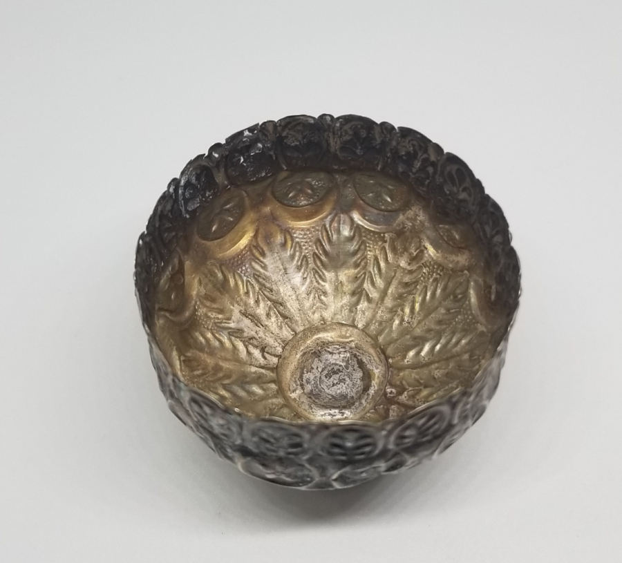 ÜZERİ AY YILDIZ FİGÜRLÜ OSMANLI DÖNEMİ TUĞRALI GÜMÜŞ FİNCAN ZARFI