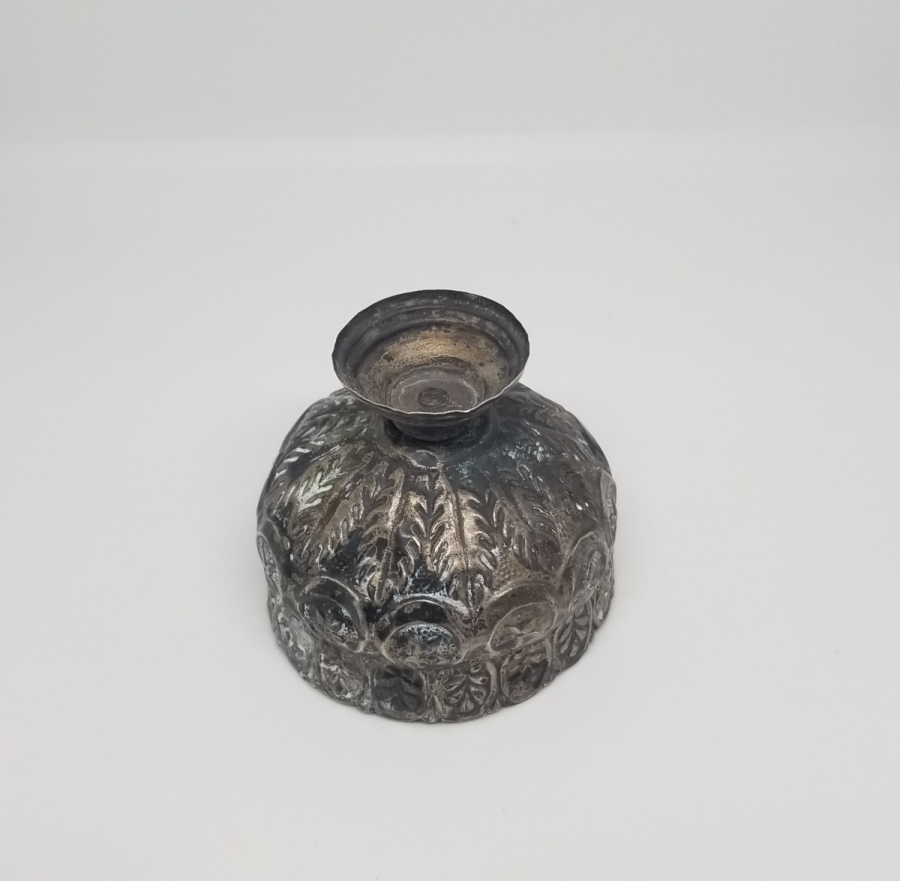 ÜZERİ AY YILDIZ FİGÜRLÜ OSMANLI DÖNEMİ TUĞRALI GÜMÜŞ FİNCAN ZARFI