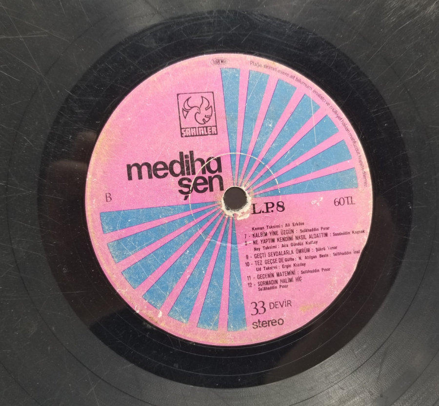 ANTİKA MEDİHA ŞEN LONG PLAY PLAK