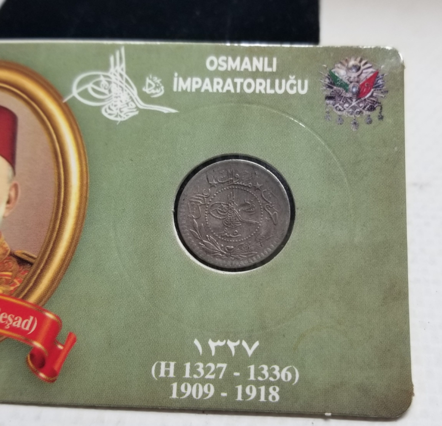 MEHMET REŞAT HAN DÖNEMİ KOLEKSİYONLUK NİKEL 5 PARA