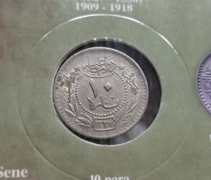 MEHMET REŞAT HAN DÖNEMİ KOLEKSİYONLUK NİKEL 10 PARA