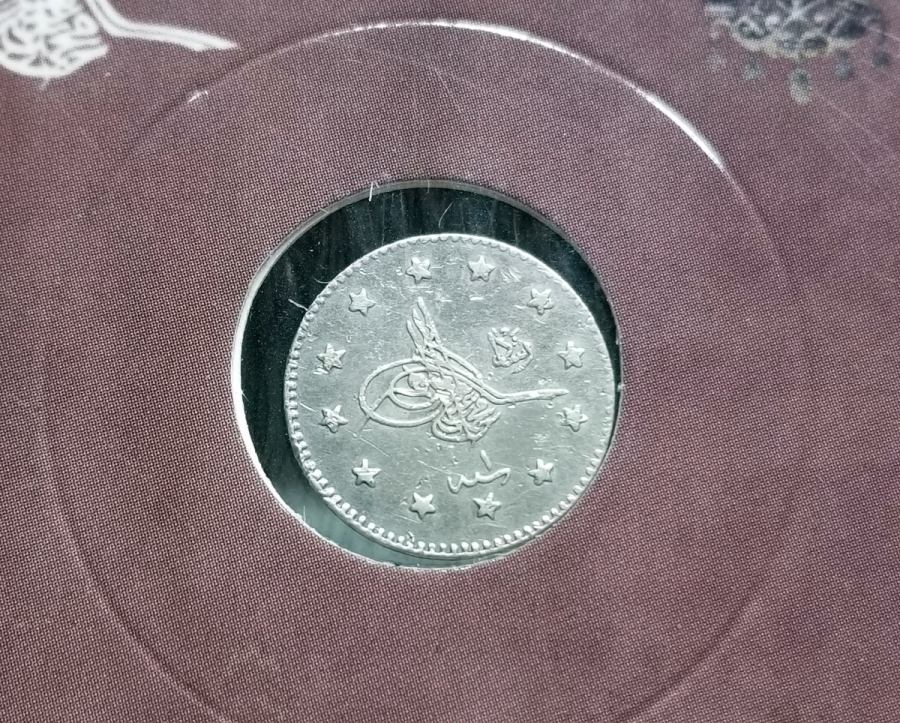 SULTAN MEHMET REŞAT HAN DÖNEMİ GÜMÜŞ 1 KURUŞ MECİDİYE