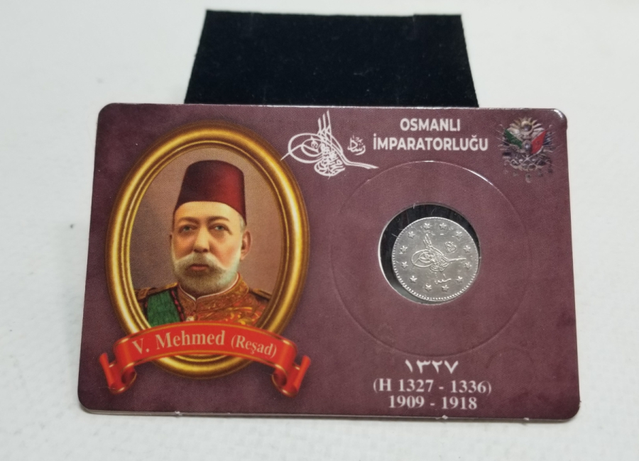 SULTAN MEHMET REŞAT HAN DÖNEMİ GÜMÜŞ 1 KURUŞ MECİDİYE