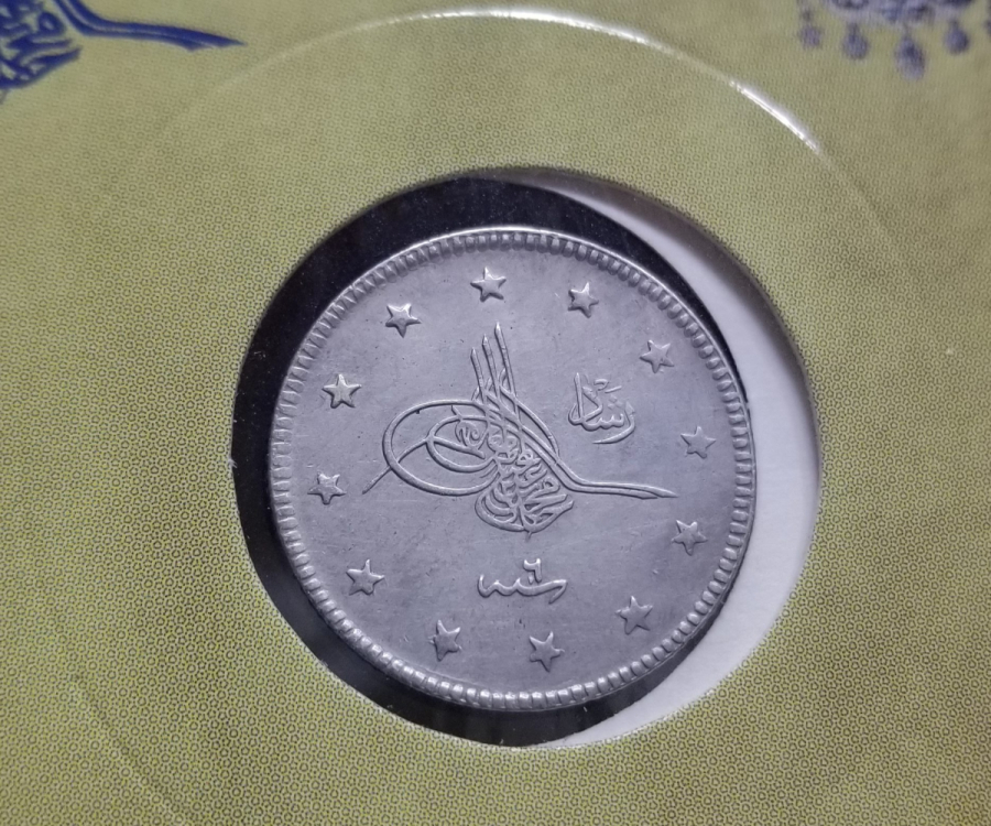 SULTAN MEHMET REŞAT HAN DÖNEMİ ÇİL KONDİSYONDA GÜMÜŞ 2 KURUŞ MECİDİYE