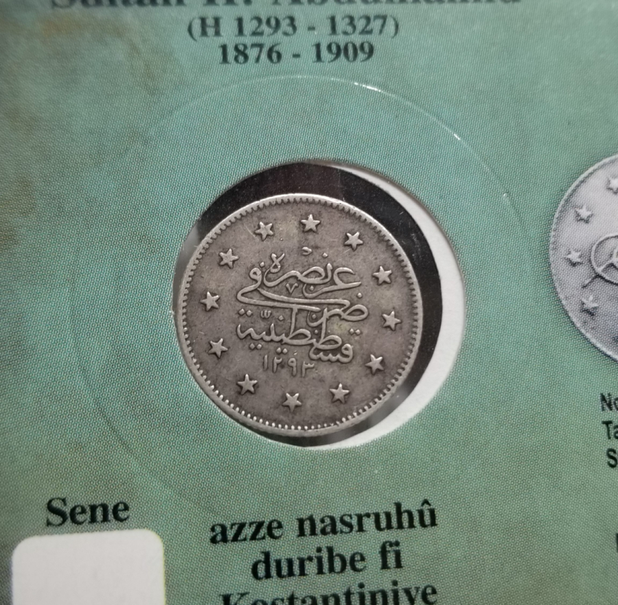 SULTAN ABDÜLHAMİD HAN DÖNEMİ GÜMÜŞ 2 KURUŞ MECİDİYE PARA