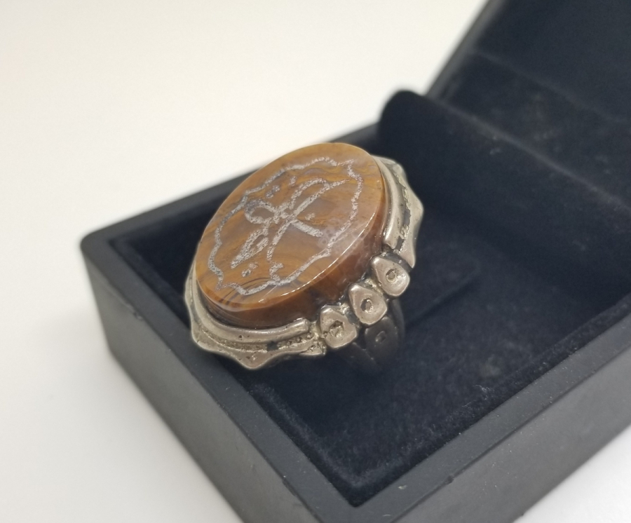 YA HÜSEYİN YAZILI ÖZEL YAPIM AKİK YÜZÜK KAŞI